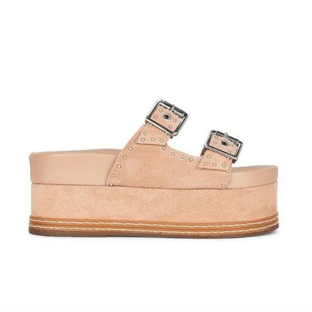 SCHUTZ Tan Platform Sandals